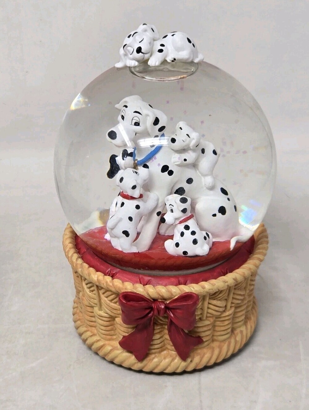 Rare Vintage Disney 101 Dalmatians Musical Snow Globe: "Playful Melody"